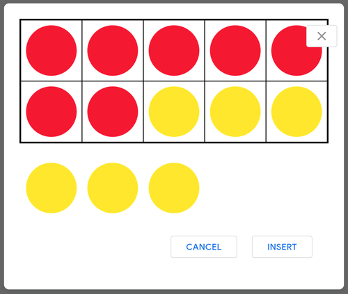 Screenshot showing how to preview and confirm an image when inserting by URL in Google Docs